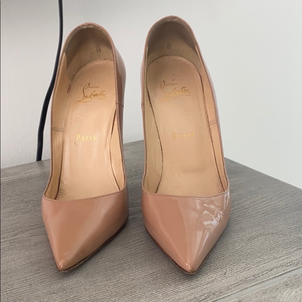 Louboutin Nude color size 38 in good condition